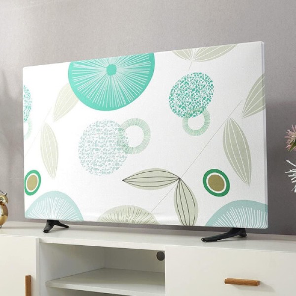 Penutup Debu yang Dapat Diperluas untuk Layar TV Monitor Komputer Desktop, Dekorasi Dalam Ruangan, 22 Inci hingga 65 Inci (Teratai, 55 Inci)